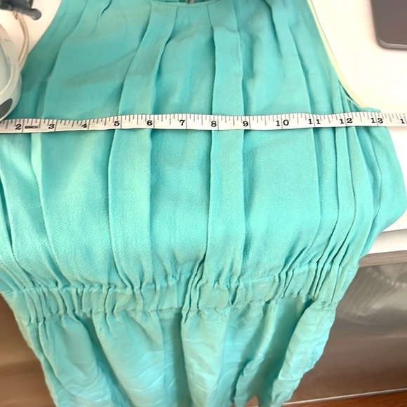 Kate Spade,Coastal Classic Turquoise-Aqua Sleeveless Dress, Tie-Back, EUC,Size 0 - Picture 9 of 11